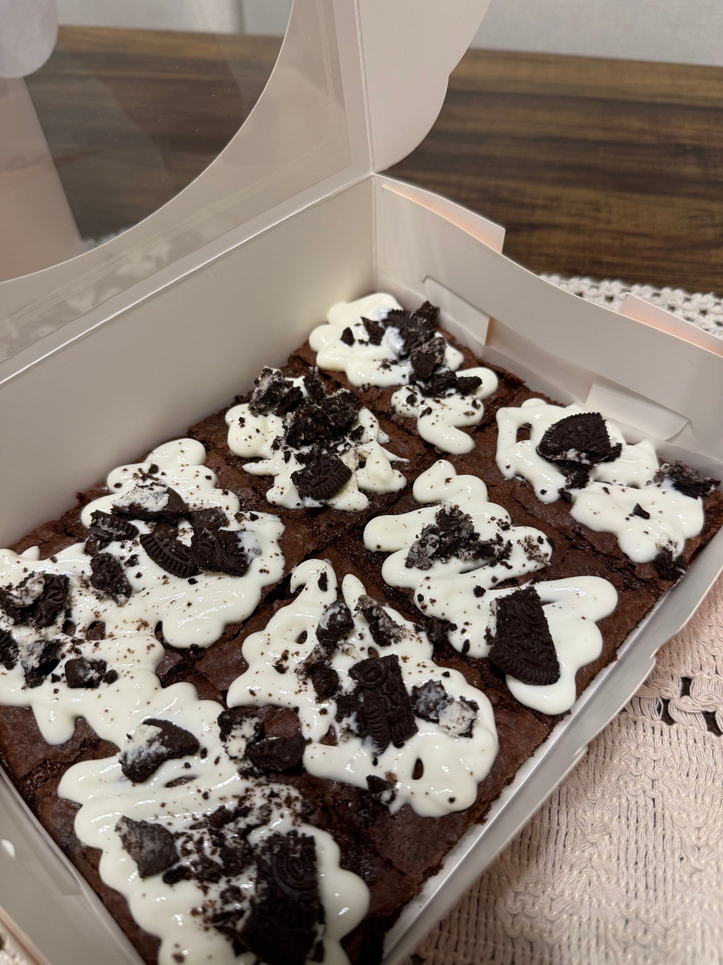 Protein Cookies & Cream Brownie Bars