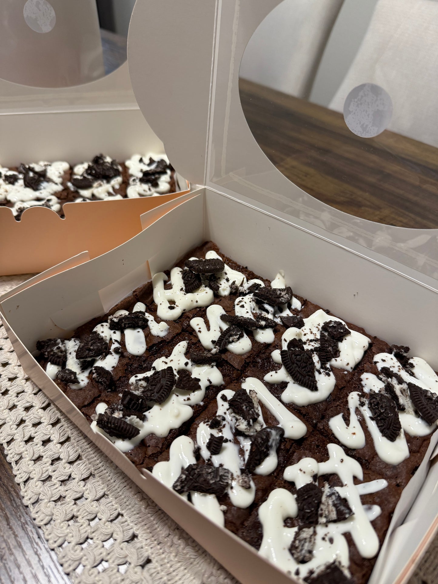 Protein Cookies & Cream Brownie Bars
